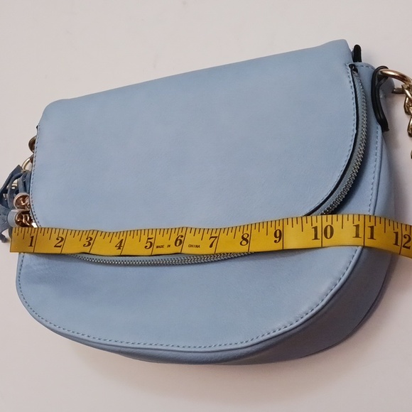 Isabelle size small women's crossbody bag in light blue. - Picture 15 of 17